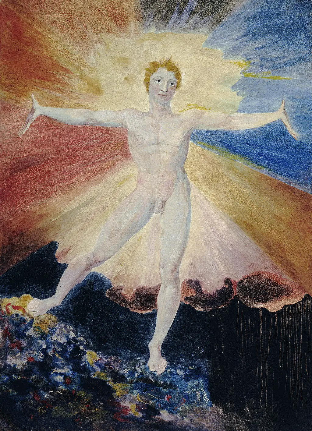 Albion Rose in Detail William Blake